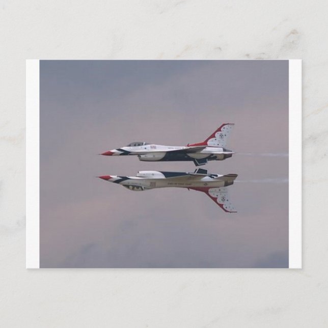 Carte Postale Thunderbird Mirror Fly By (Devant)