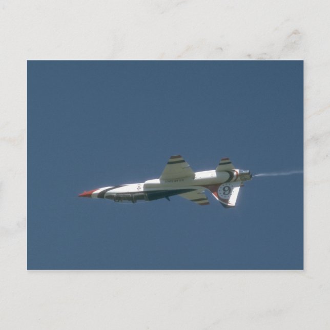 Carte Postale Thunderbird T-38 Jet vers le bas (Devant)