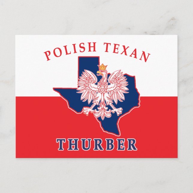 Carte Postale Thurber polonais Texan (Devant)