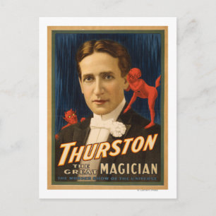 Carte Postale Thurston, Diable lui racontant des secrets Magie 2