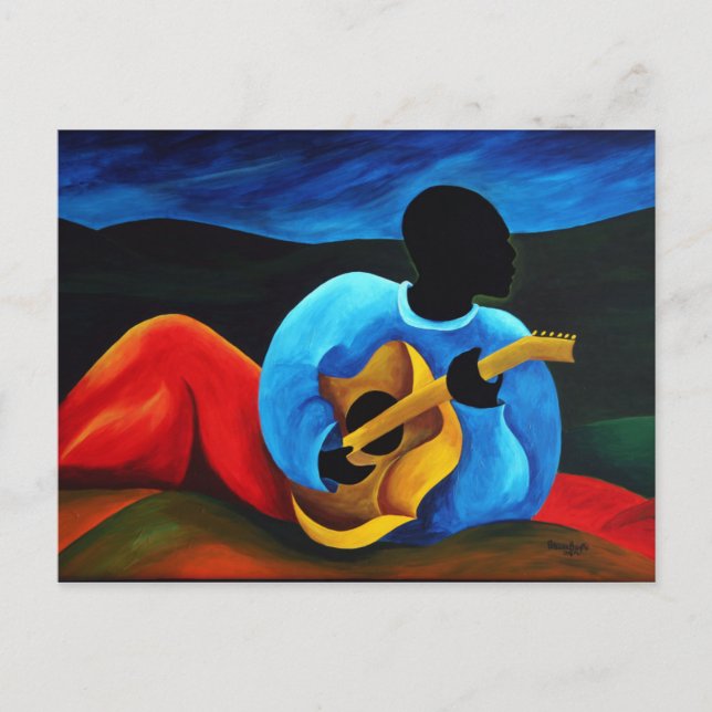 Carte Postale Ti-Jean le guitariste 2008 (Devant)