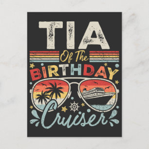 Carte Postale Tia des vacances du bateau de croisière d'annivers