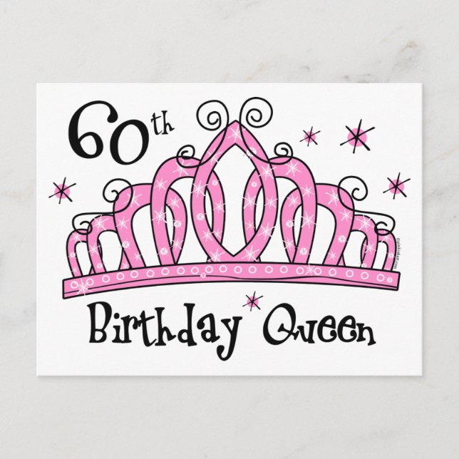 Carte Postale Tiara 60e anniversaire Reine LT (Devant)