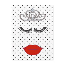 Tiare de rouge à lèvres de douche à pois Où est ma