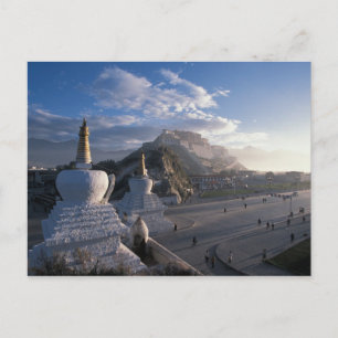 Carte Postale Tibet - Lhasa. Potala au lever du soleil