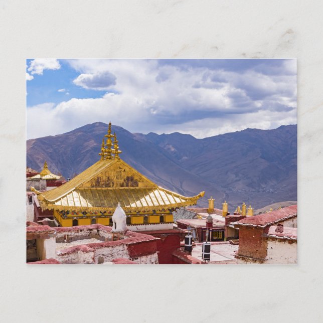 Carte Postale Tibet - Monastère bouddhique de Ganden (Devant)