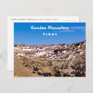 Carte Postale Tibet - Monastère bouddhique de Ganden