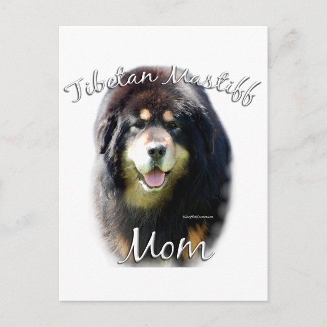 Carte Postale Tibétain Mastiff Maman 2 (Devant)