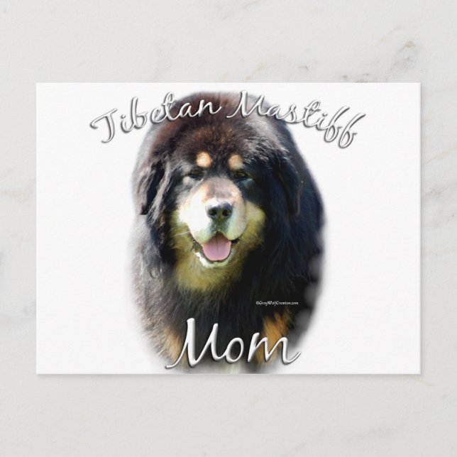 Carte Postale Tibétain Mastiff Maman 2 (Devant)