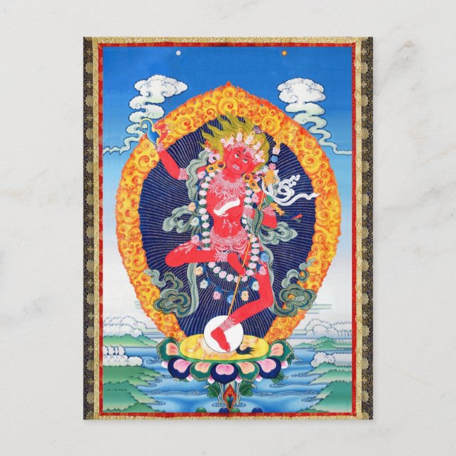 Carte Postale Tibétain Thangka Vajravarahi (Devant)