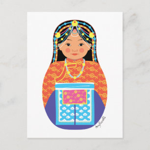 Carte postale Tibétaine Matryoshka