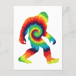 Carte Postale Tie Dye Bigfoot