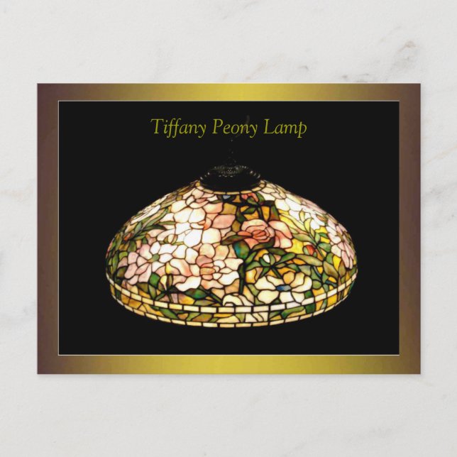 Carte Postale Tiffany Lamp Fine Art Excellent (Devant)