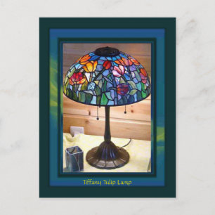 Carte Postale Tiffany Tulip Lampe Art