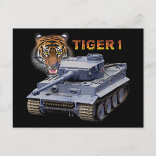 Carte Postale Tiger allemand 1 réservoir