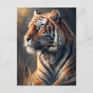 Carte postale Tiger dans la nature