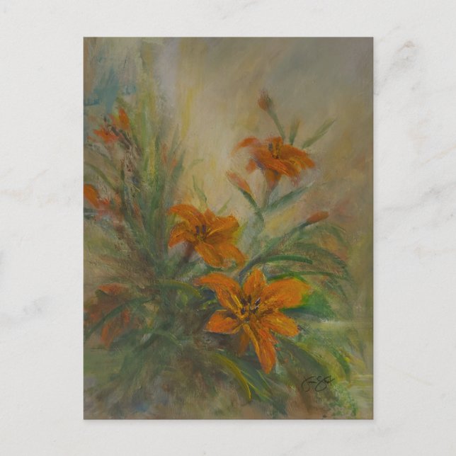 Carte Postale Tiger "Day" Lilies (Devant)