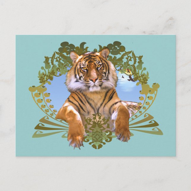 Carte Postale Tiger - Endangered Species (Devant)
