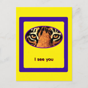 Carte Postale Tiger Eyes Gibney Le MUSÉE Zazzle Cadeaux Postcar