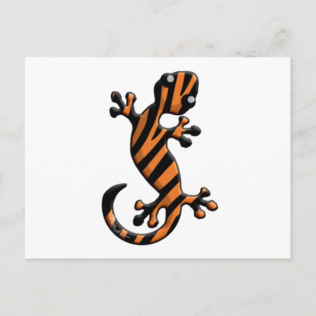 Carte Postale Tiger Gecko (Devant)