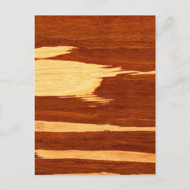 Carte Postale Tiger Stripe Bamboo Grain (Devant)