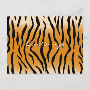 Carte Postale Tiger Stripes Motif Thunder_Cove