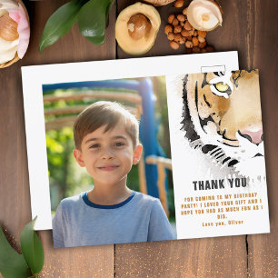 Carte Postale Tiger Tiger Tiger Tige Aquarelle Anniversaire Phot