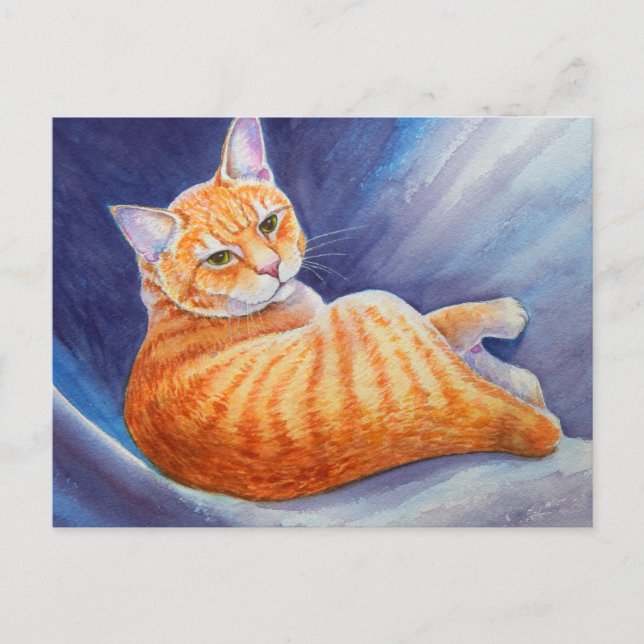 Carte Postale Tigg l'Orange Tabby Cat (Devant)