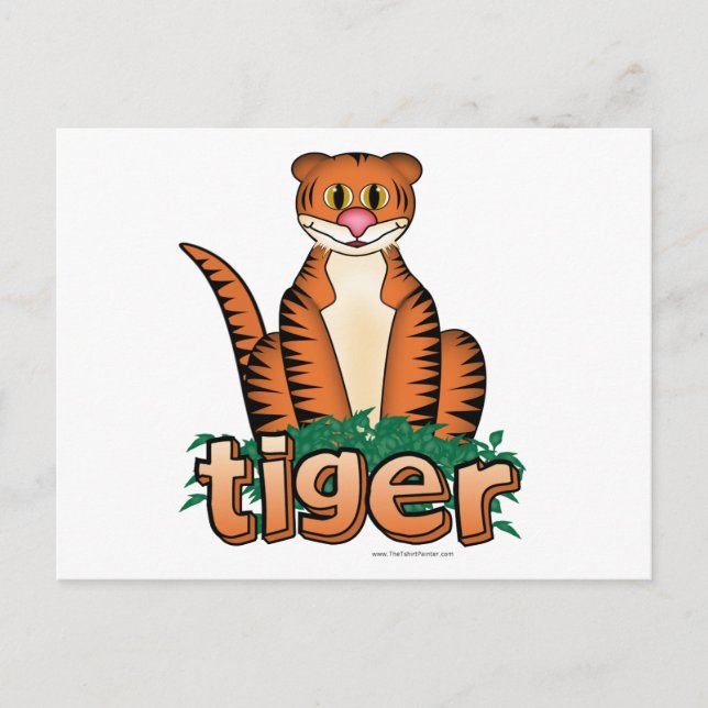 CARTE POSTALE TIGRE ! (Devant)
