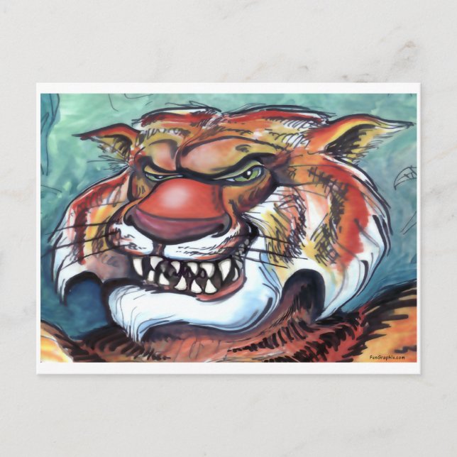 Carte Postale Tigre (Devant)