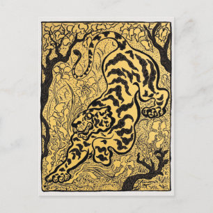 Carte Postale Tigre dans les jungles (Tiger in the Jungle) (1893