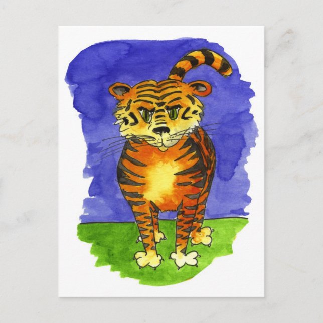 Carte Postale Tigre de tigre (Devant)