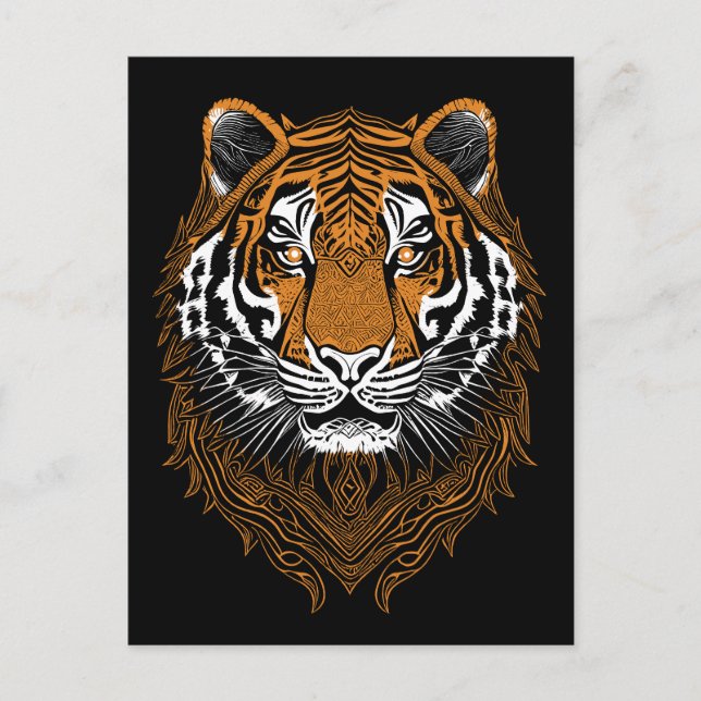 Carte Postale Tigre détaillé (Devant)