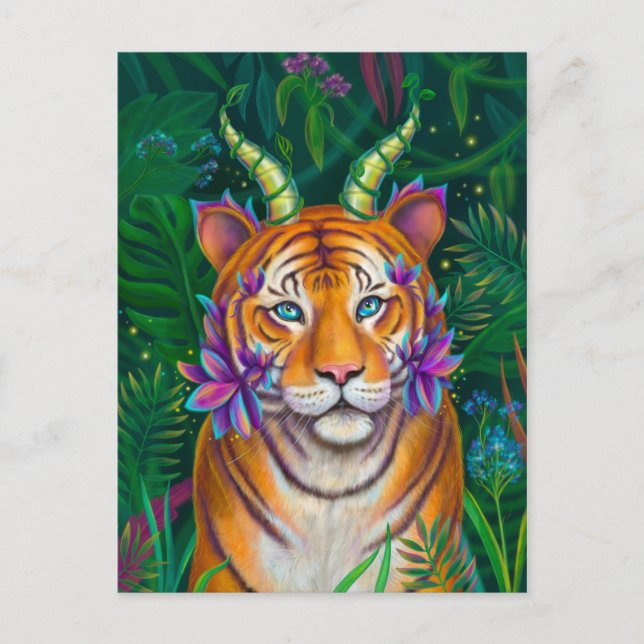 Carte Postale Tigre d'Imaginaire (Devant)