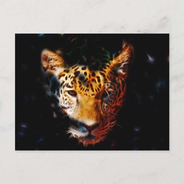 Carte Postale Tigre émergent (Devant)