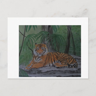 Carte Postale Tigre en repos