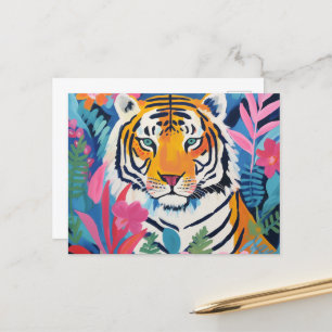 Carte Postale Tigre Tropical