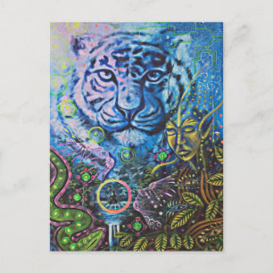 Carte Postale Tigre Vision