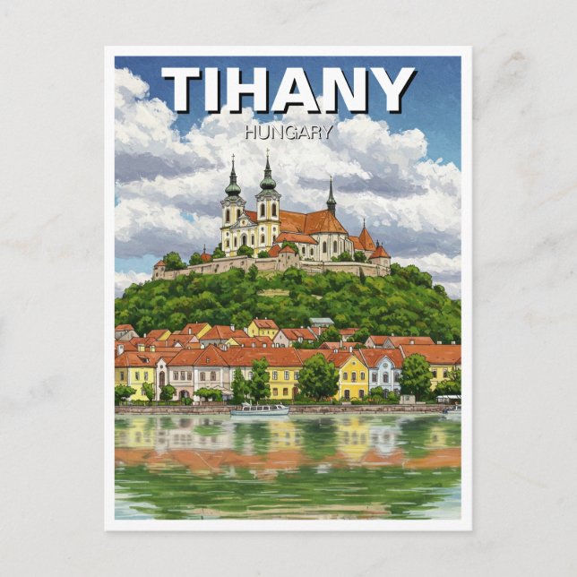 Carte Postale Tihany Hongrie Travel (Devant)
