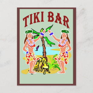 Carte Postale Tiki Bar
