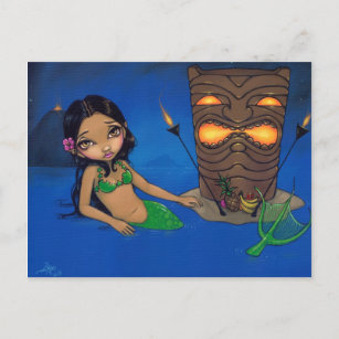 Carte postale "Tiki Mermaid"