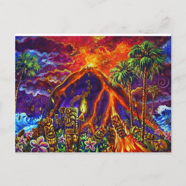 Carte postale Tiki Sacrifice (Devant)