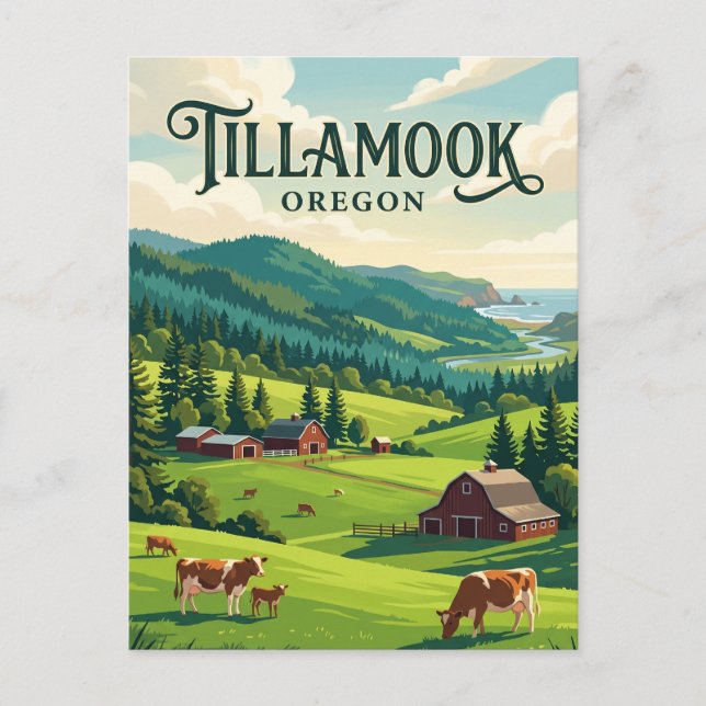 Carte Postale Tillamook, Oregon (Devant)