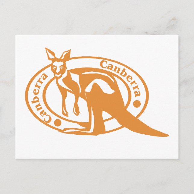 Carte Postale Timbre Canberra (Devant)