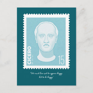 Carte Postale Timbre Cicero -
