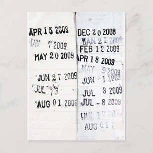 Carte postale Timbre Date Bibliothèque