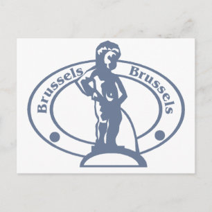 Carte Postale Timbre de Bruxelles
