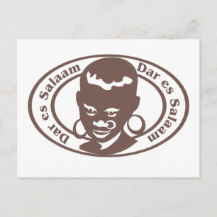 Carte Postale Timbre de Dar es Salaam