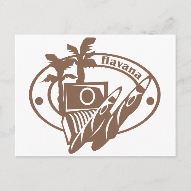 Carte Postale Timbre de La Havane (Devant)