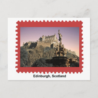 Carte Postale Timbre de Postage du château d'Édimbourg